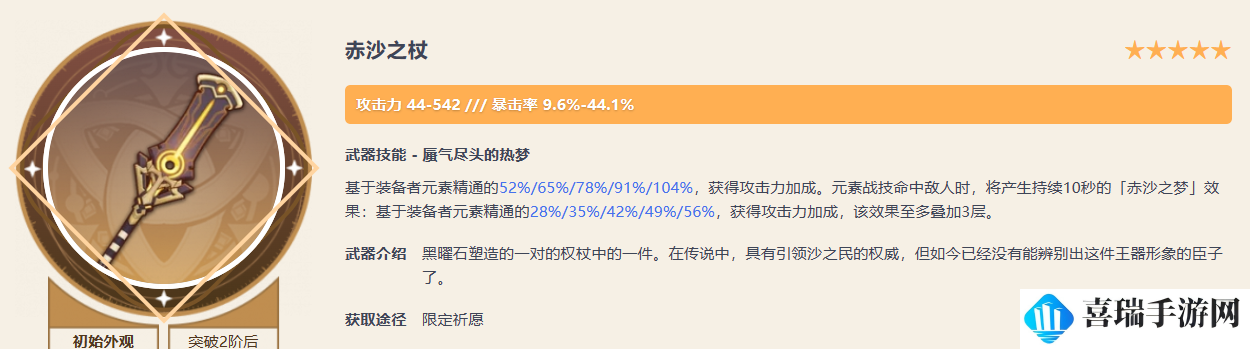 《原神》赤沙之杖适配角色推荐