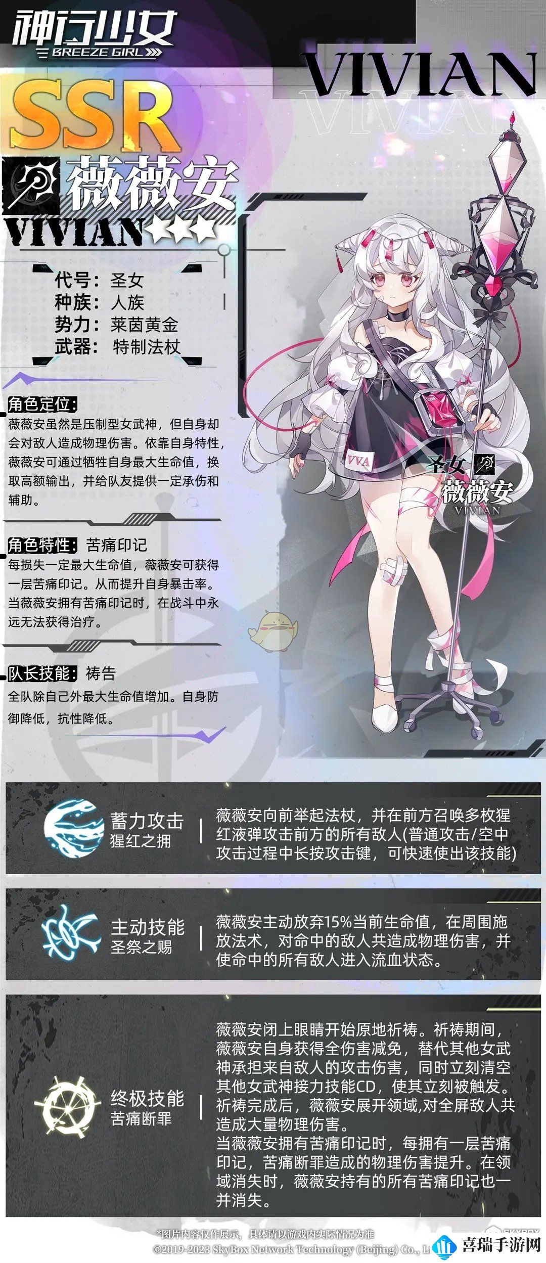 《神行少女》薇薇安技能图鉴一览